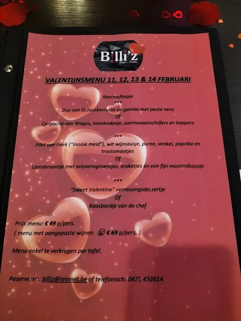 Menü_Billi’z Food ‘n Drinks_Bornem_Bild_4