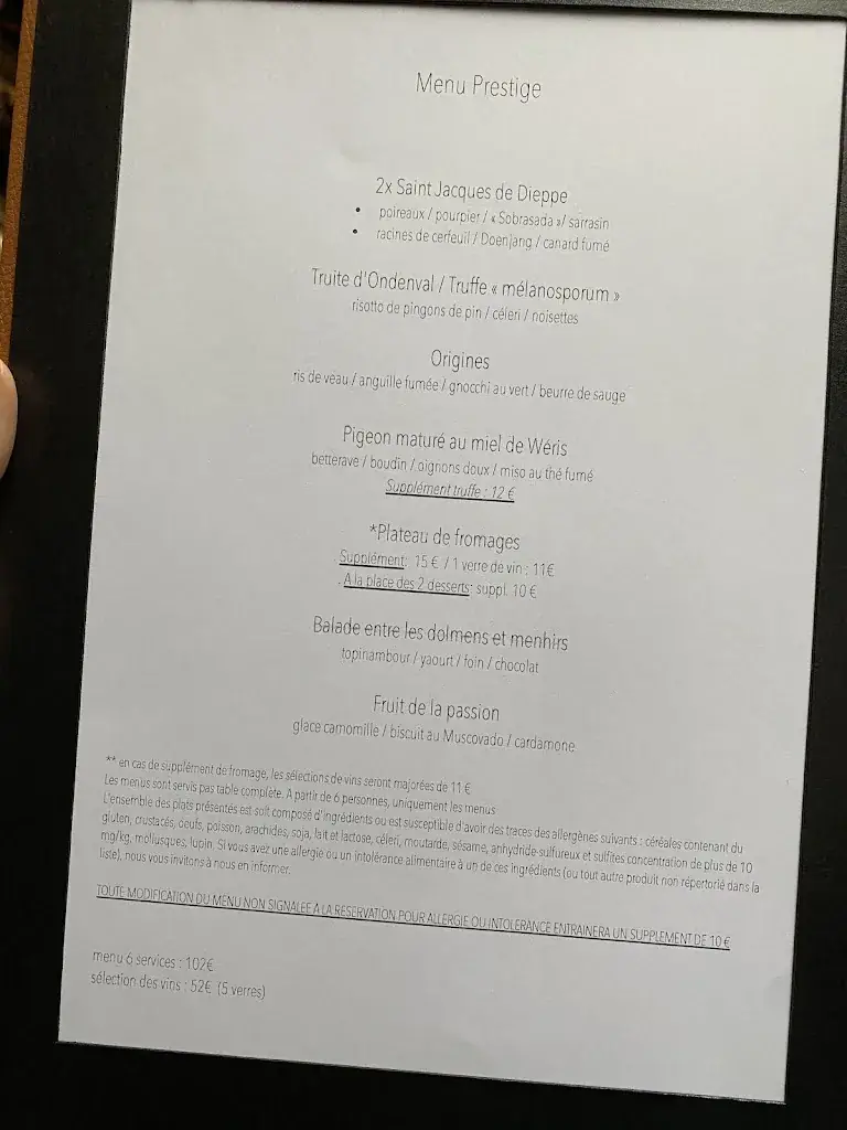 Menu_Le Cor de Chasse_Durbuy_imagen_3