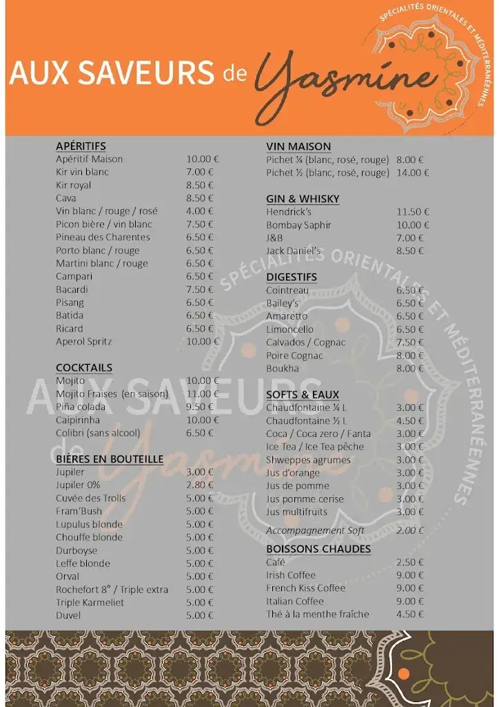 Menu_Aux Saveurs de Yasmine_Durbuy_image_2