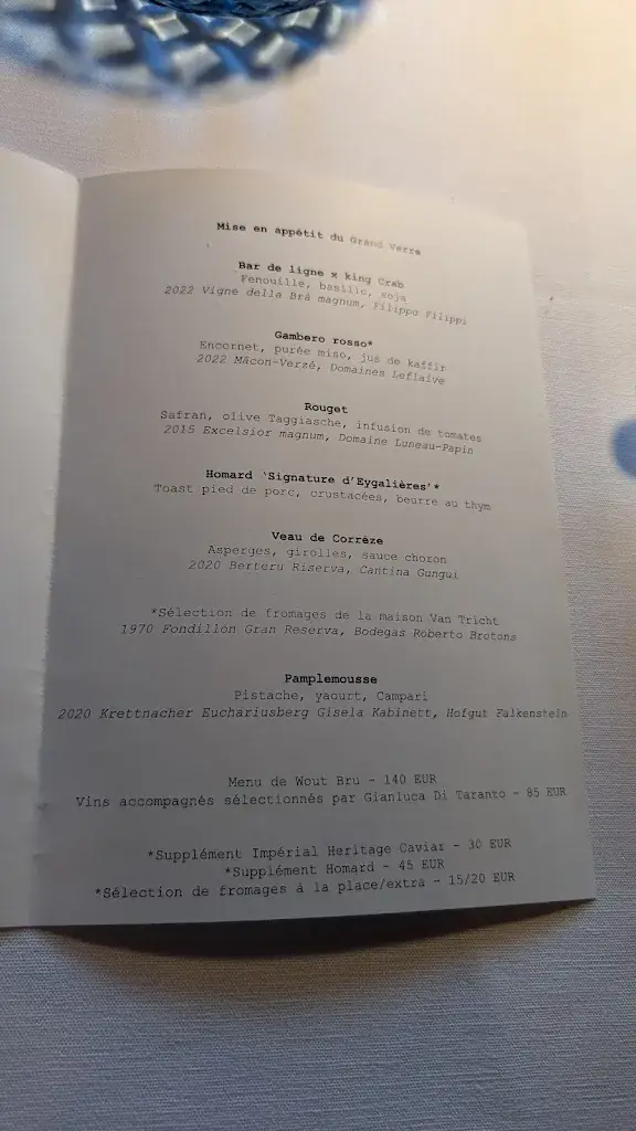 Menü_Le Grand Verre *_Durbuy_Bild_3