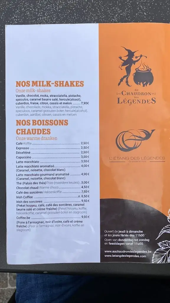 Menü_Brasserie Des Légendes_Ellezelles_Bild_2