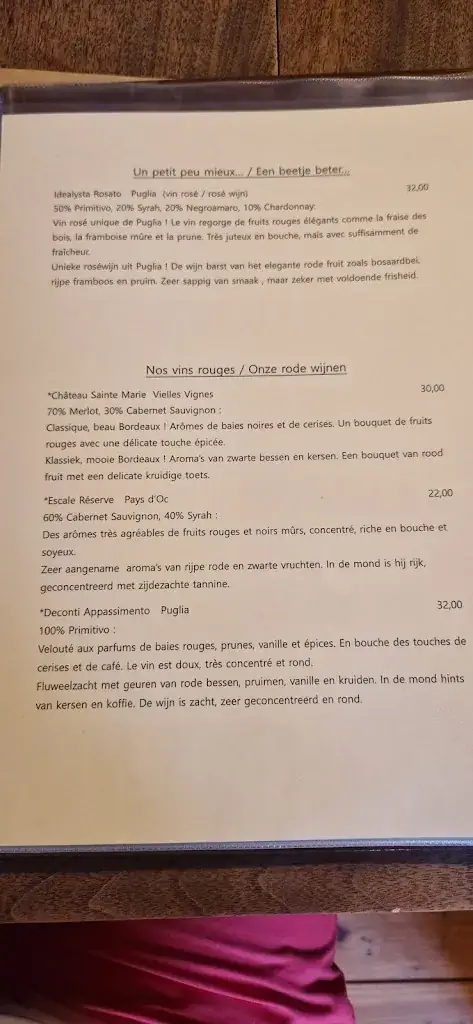 Menü_Brasserie Faim de Ligne_Flobecq_Bild_2