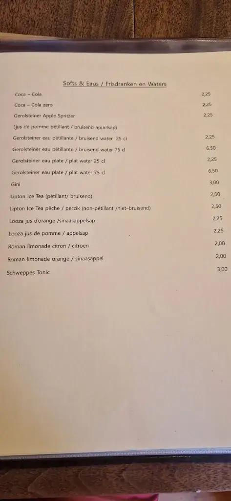 Menü_Brasserie Faim de Ligne_Flobecq_Bild_4