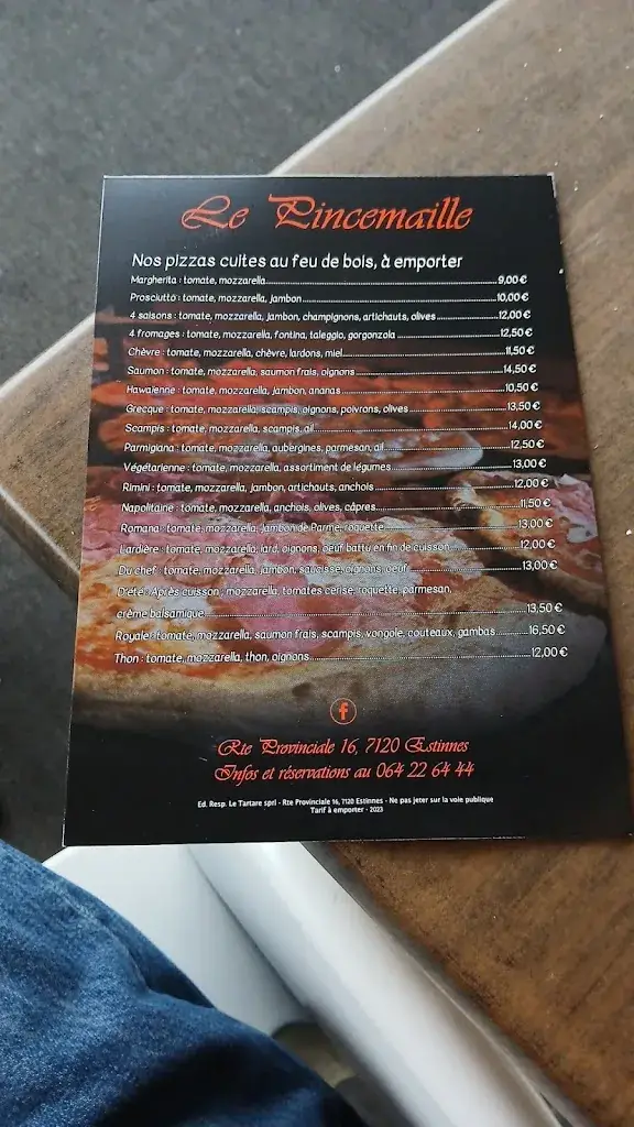 Menu_Le Pincemaille_Estinnes_image_2