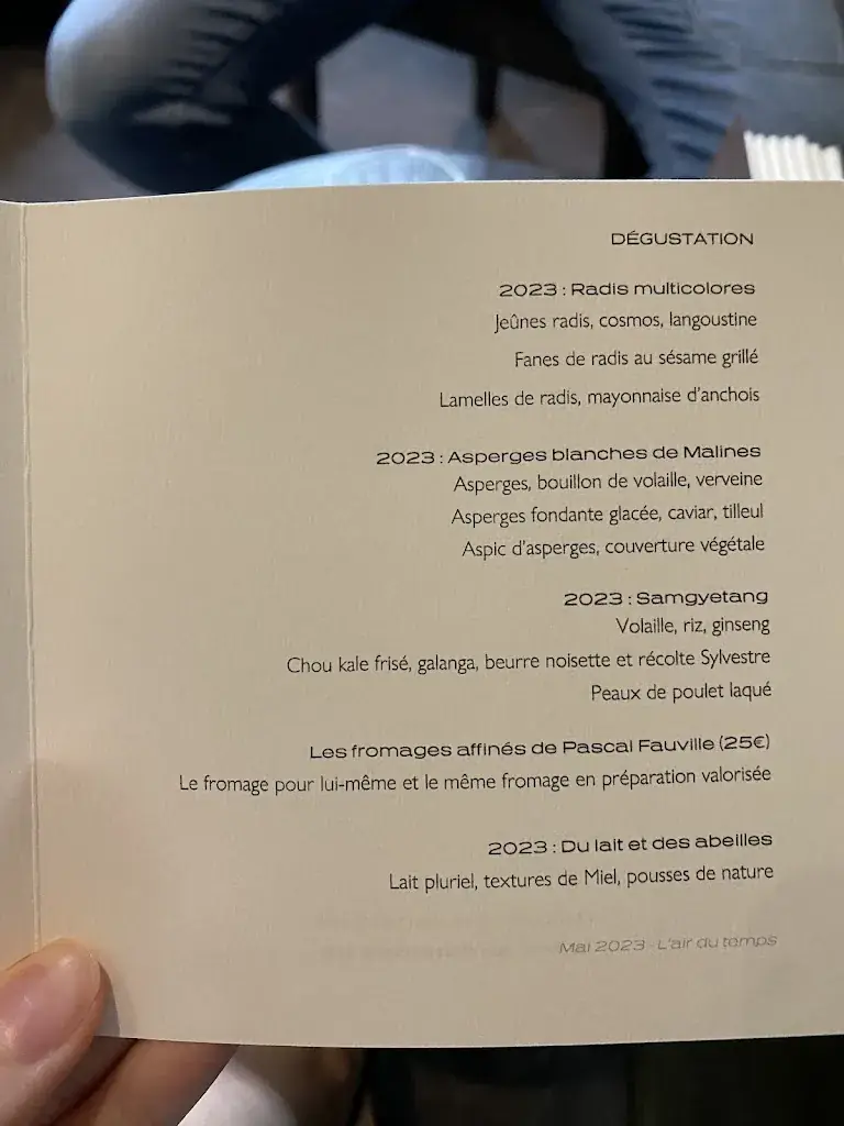 Menü_L’air du temps_Éghezée_Bild_4