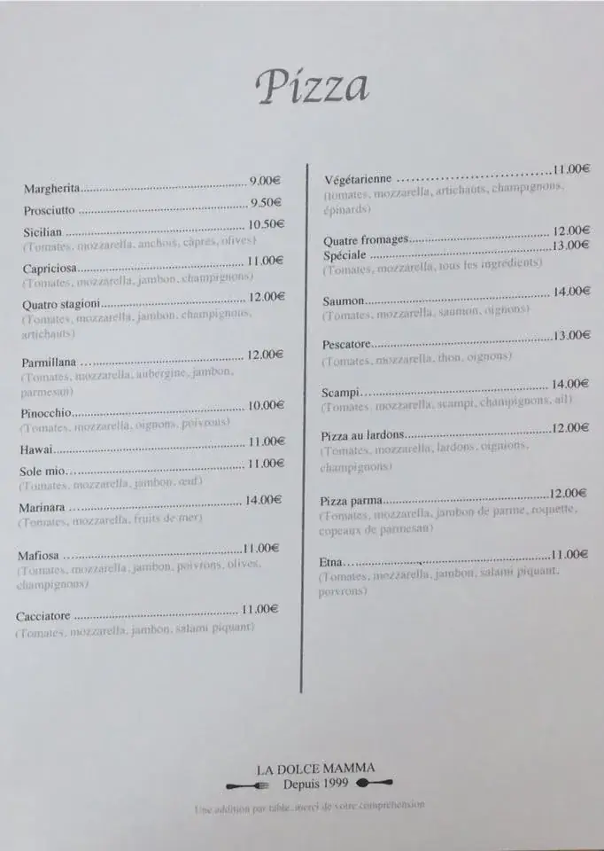 Menu_La Dolce Mama_Éghezée_image_1