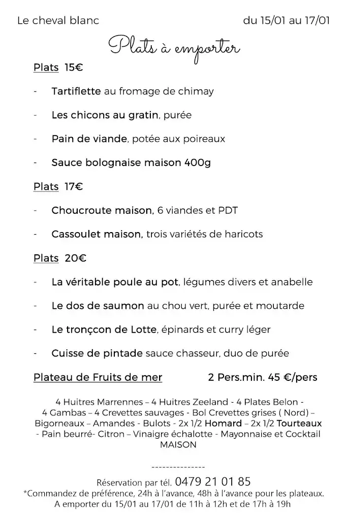 Menu_Au Cheval Blanc_Éghezée_image_1