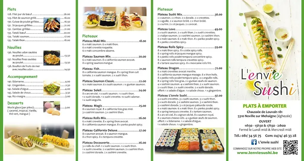 Menü_L’envie Sushi_Éghezée_Bild_2