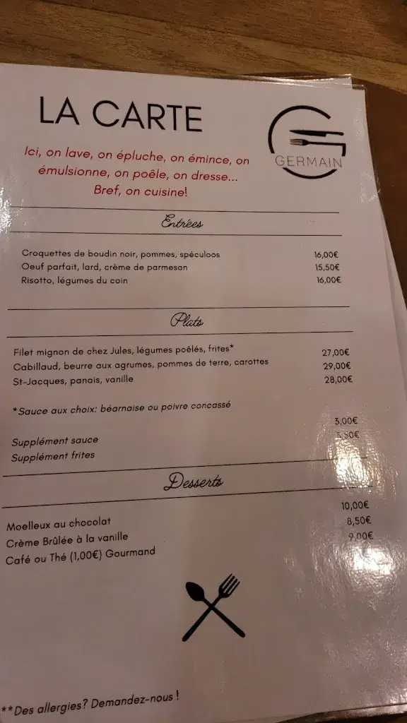 Menü_Ferme du Moulin_Éghezée_Bild_1