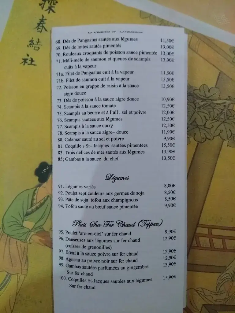 Menü_La Chine Impériale_Éghezée_Bild_3