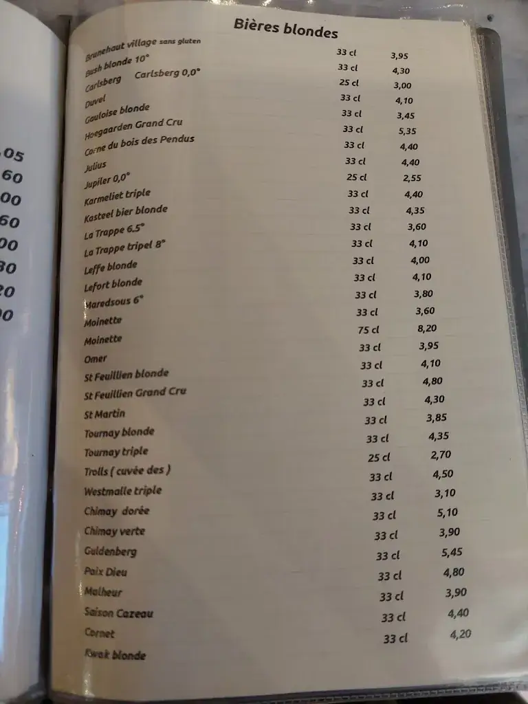 Menü_À la Cave de Bourgogne_Estaimpuis_Bild_1