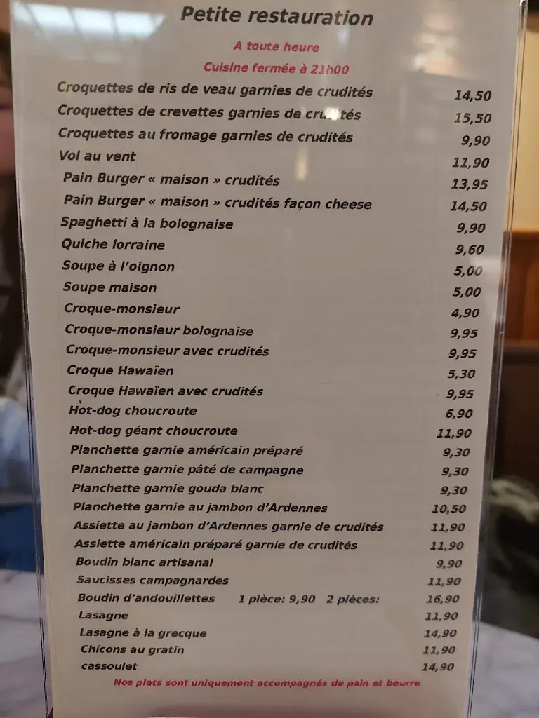 Menü_À la Cave de Bourgogne_Estaimpuis_Bild_2