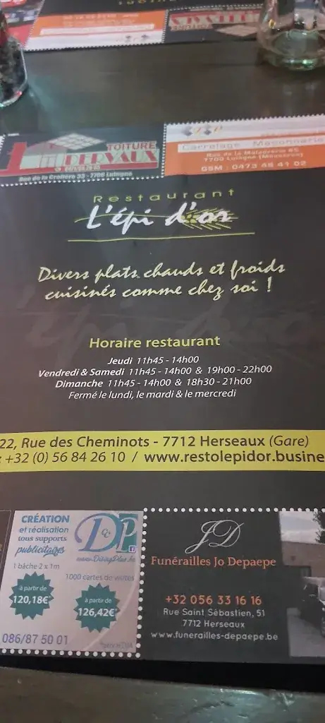 Menu_L'épi d'or_Mouscron_image_1