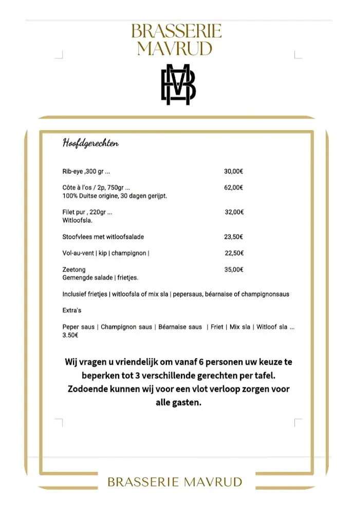 Brasserie Mavrud restaurant in Bornem