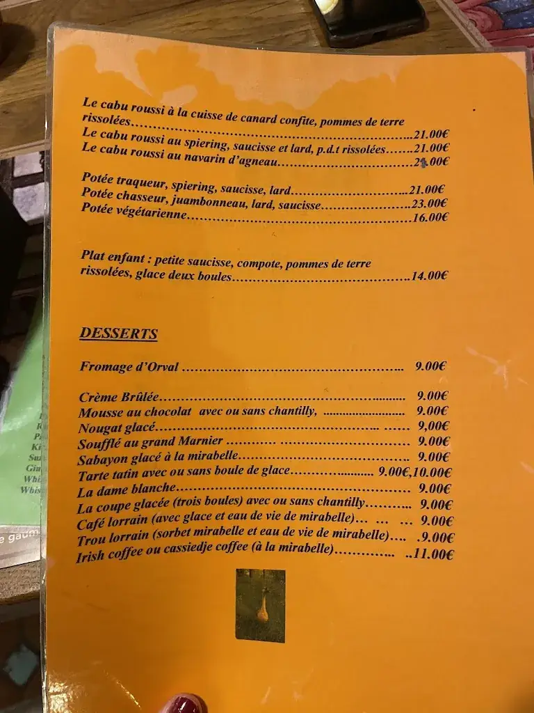 Menü_Au Coeur de la Gaume_Virton_Bild_2