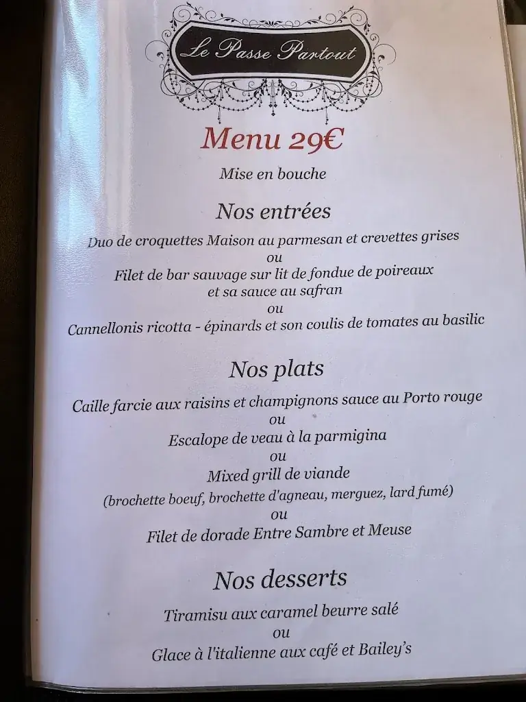 Menu_Le Passe Partout_Erquelinnes_image_4