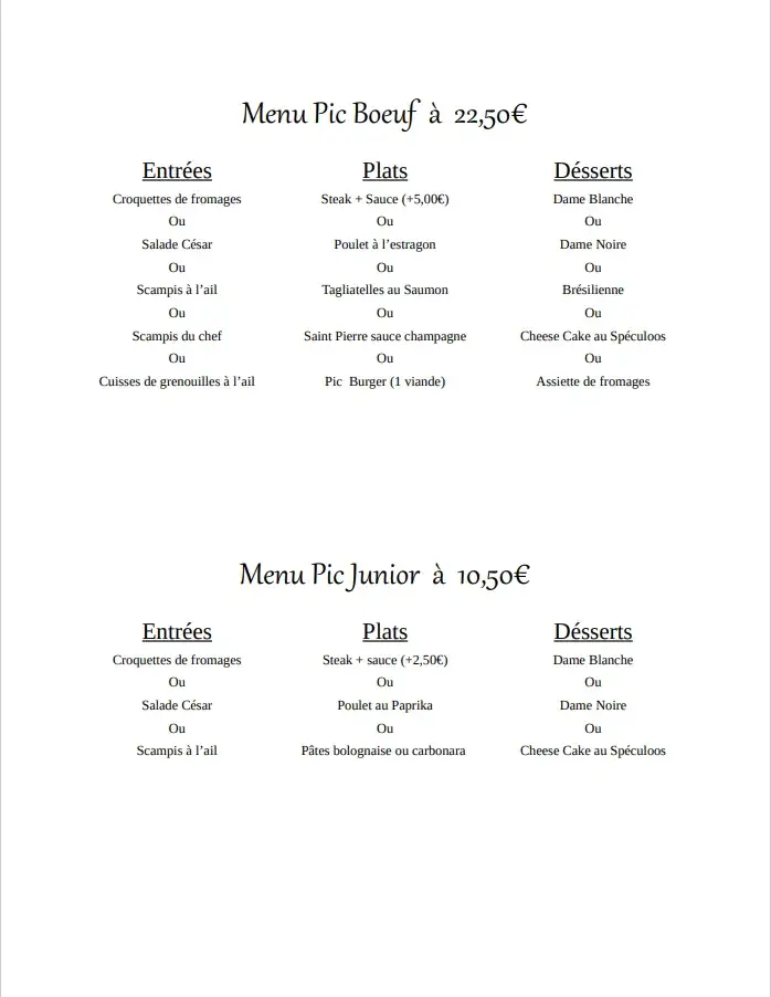 Menu_Pic Bœuf Erquelinnes_Erquelinnes_image_2