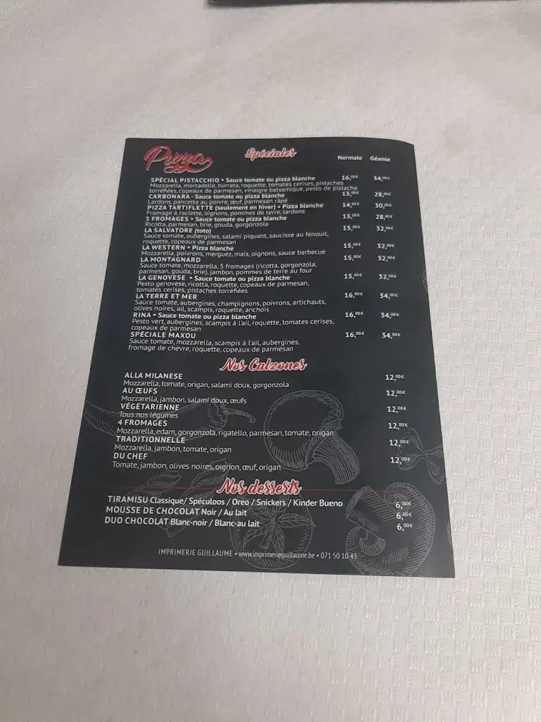 Menu_Les Délices d'Italie_Farciennes_image_1