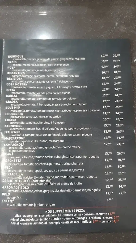 Menu_Les Délices d'Italie_Farciennes_image_4