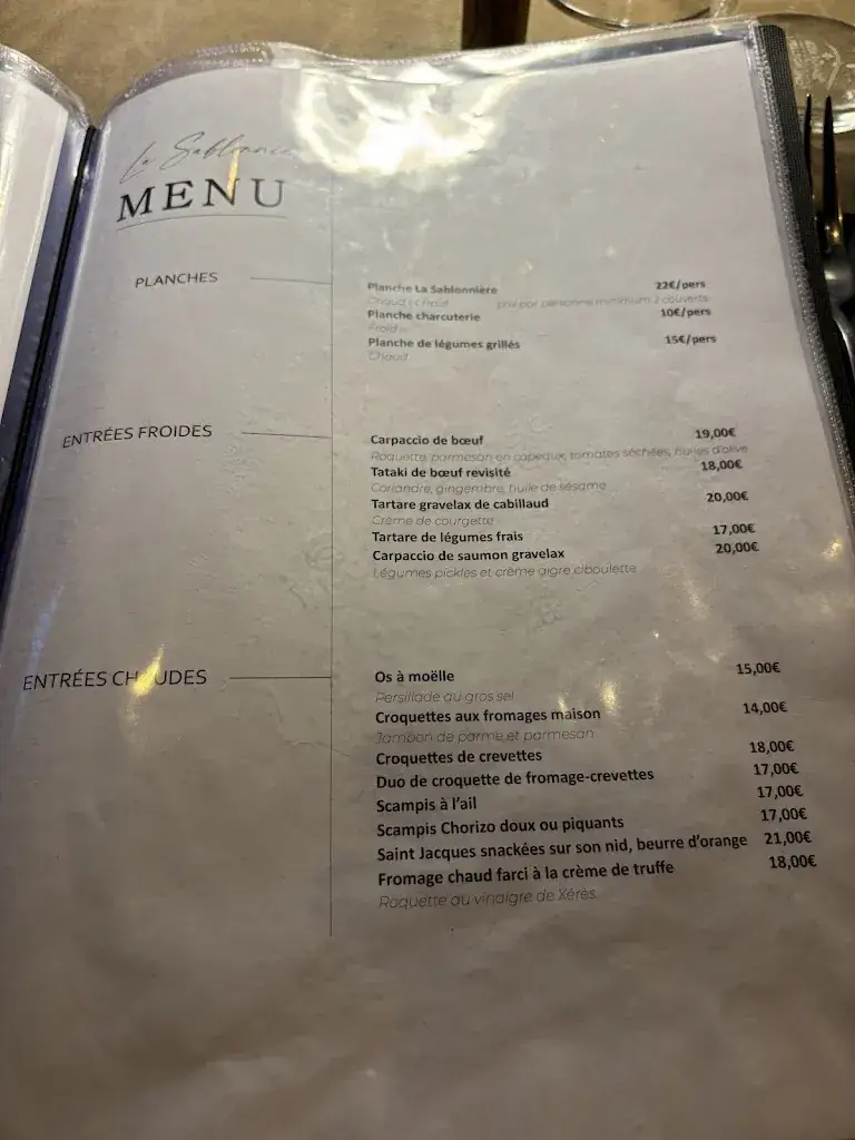 Menü_La Sablonnière_Fleurus_Bild_1
