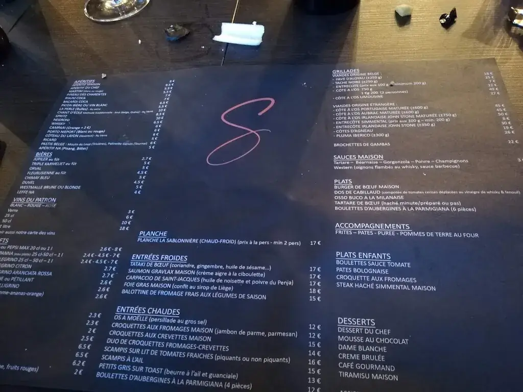 Menü_La Sablonnière_Fleurus_Bild_3