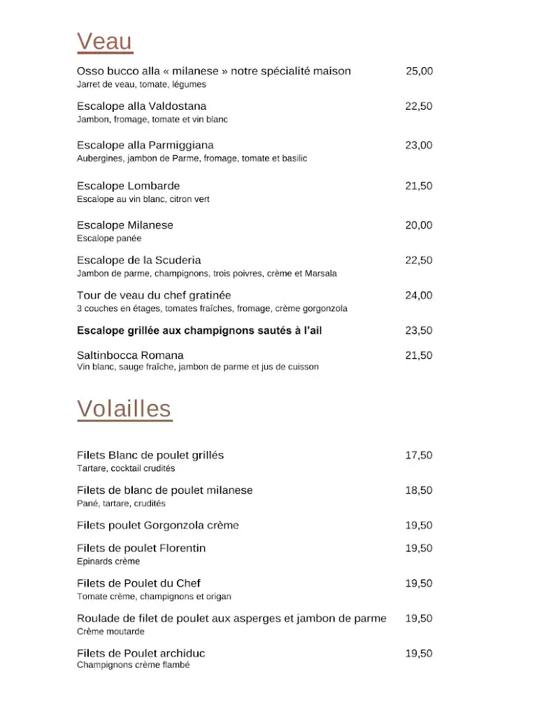 Menü_La Scuderia 2.0_Fléron_Bild_4