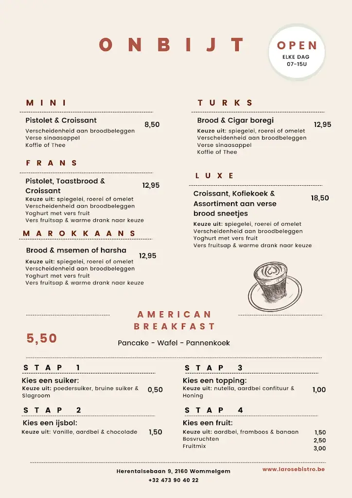 Menü_La Rose Bistro_Wommelgem_Bild_1