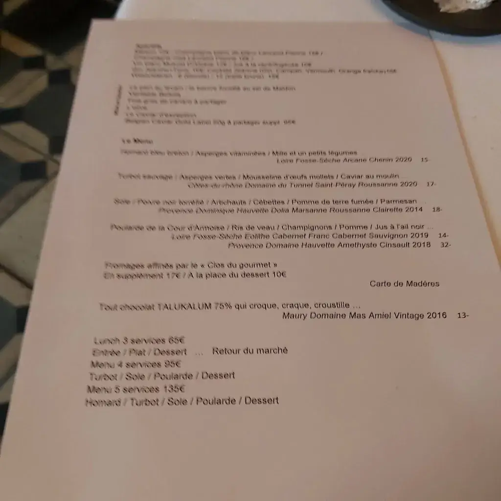 Menü_RESTAURANT PHILIPPE FAUCHET_Saint-Georges-sur-Meuse_Bild_4