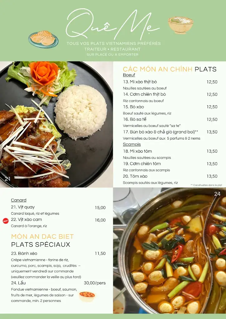 Menü_Quê Mẹ_Fleurus_Bild_2