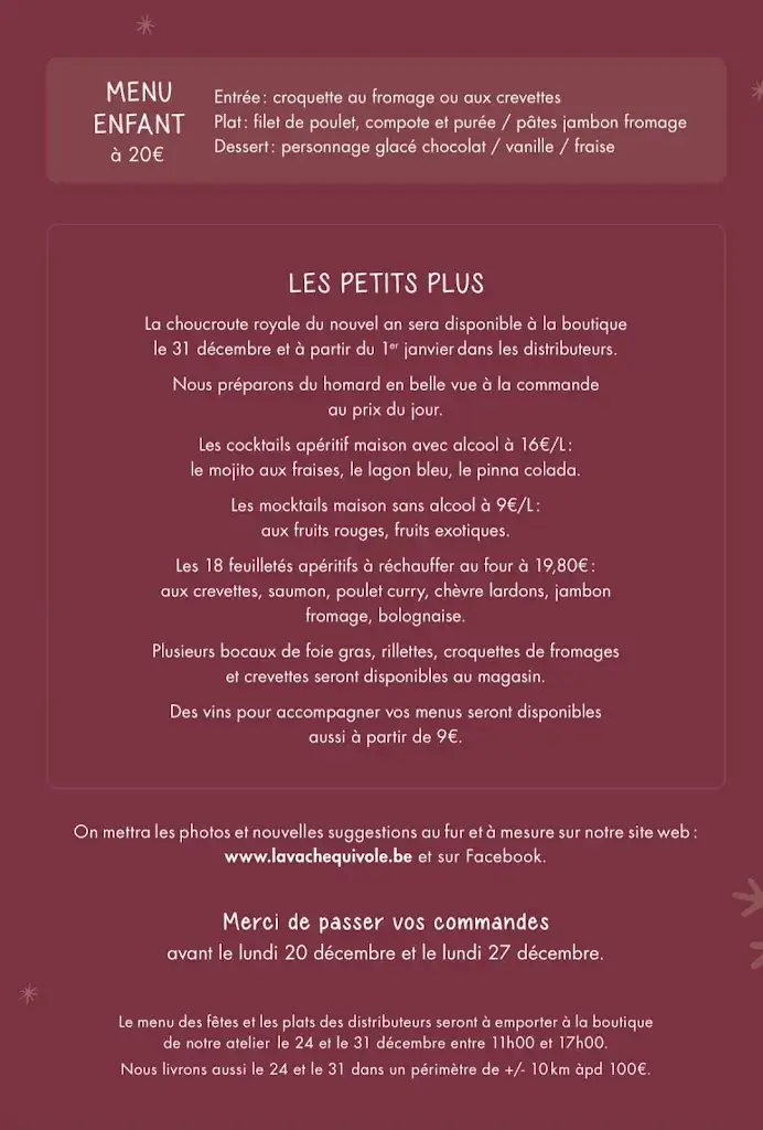 Menu_La Vache Qui Vole_Profondeville_image_1