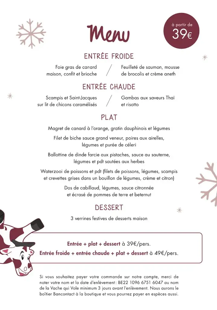Menu_La Vache Qui Vole_Profondeville_image_2
