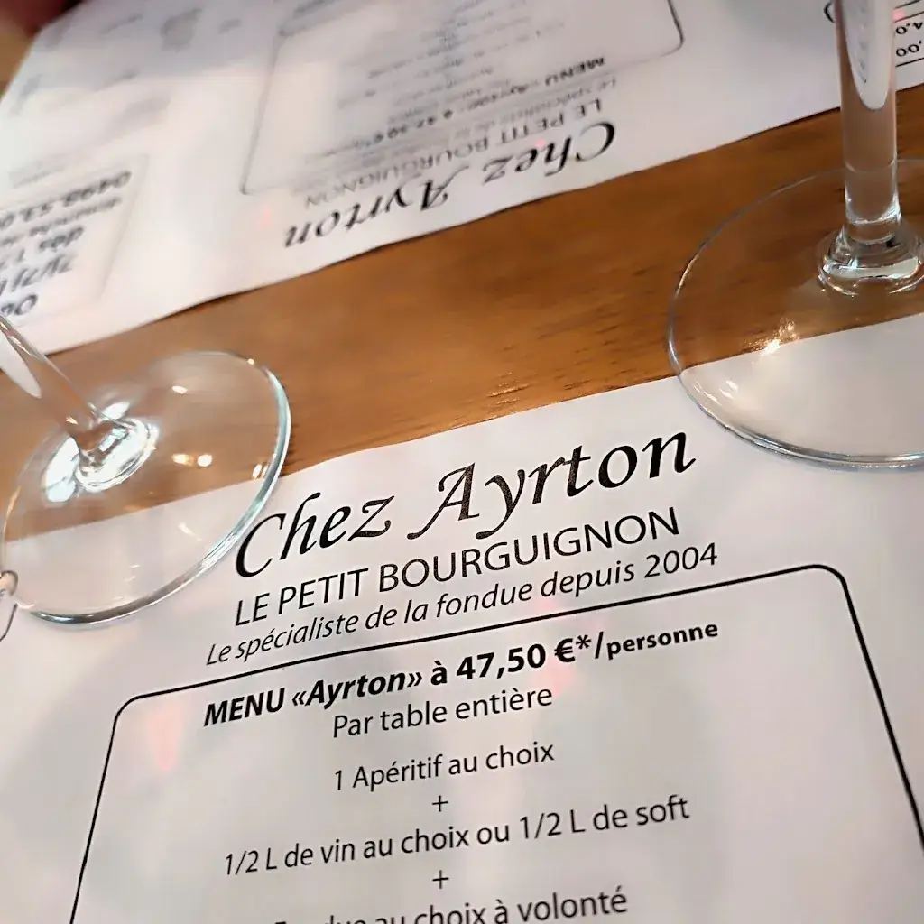 Menu_Le Petit Bourguignon « Chez Ayrton »_Fosses-la-Ville_image_4