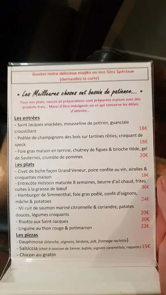 Menu_Restaurant Le Sambre & Meuse_Gerpinnes_image_3