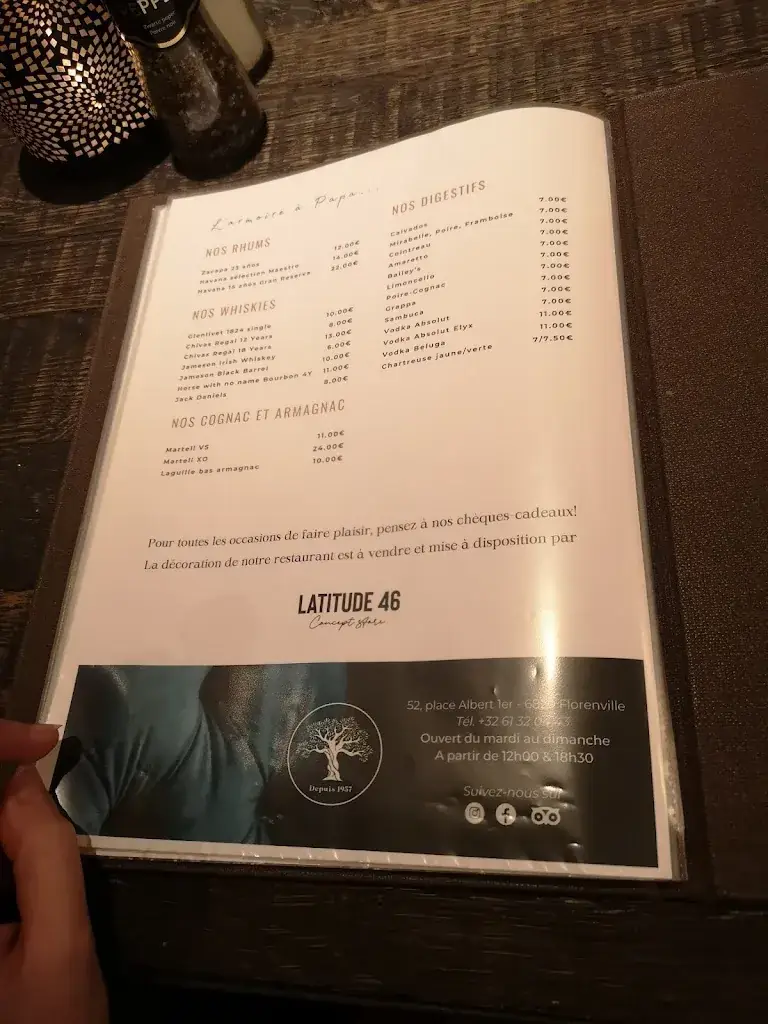 Menu_Le Relais des Oliviers_Florenville_image_2