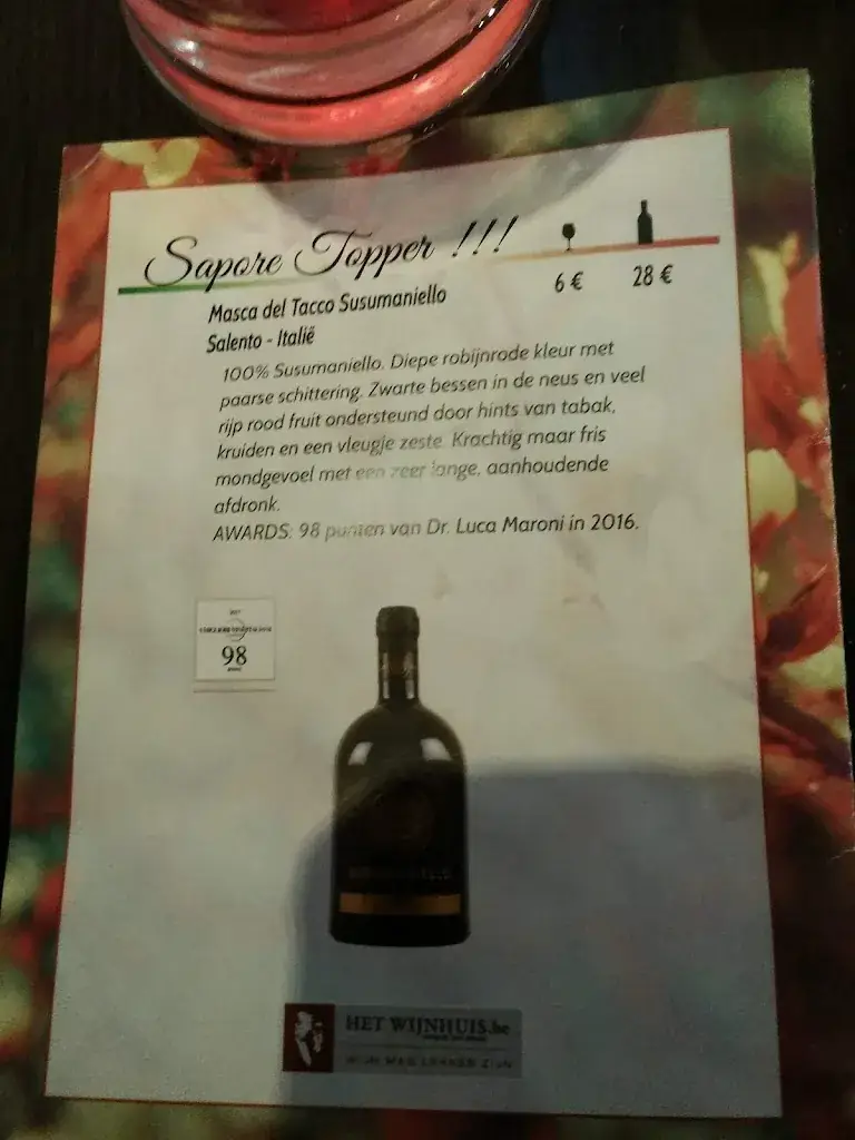 Menu_Restaurant Sapore Vero_Wommelgem_image_2