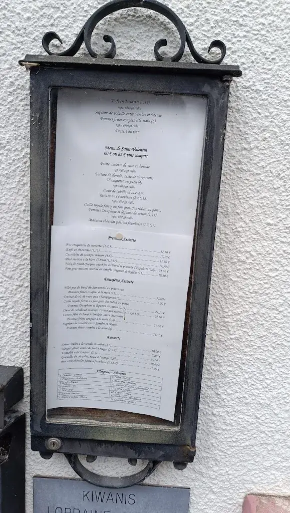 Menü_La Forgerie_Florenville_Bild_1