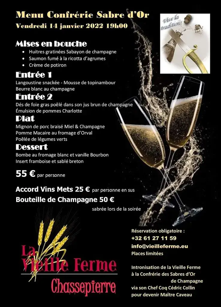 Menu_La Vieille Ferme_Florenville_image_2