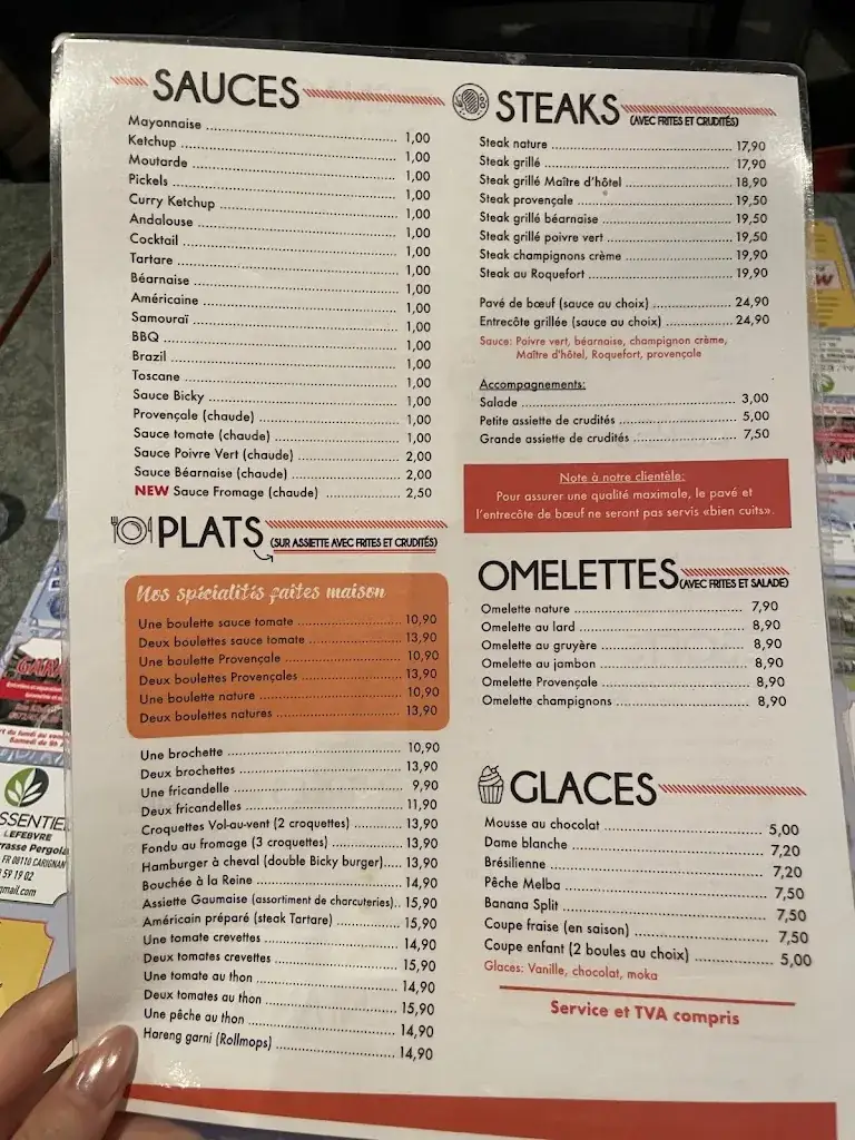 Menü_Crombire (La)_Florenville_Bild_1