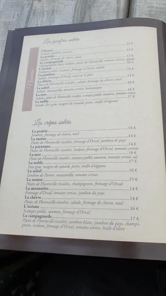 Menu_Le Relais de Chassepierre_Florenville_image_1