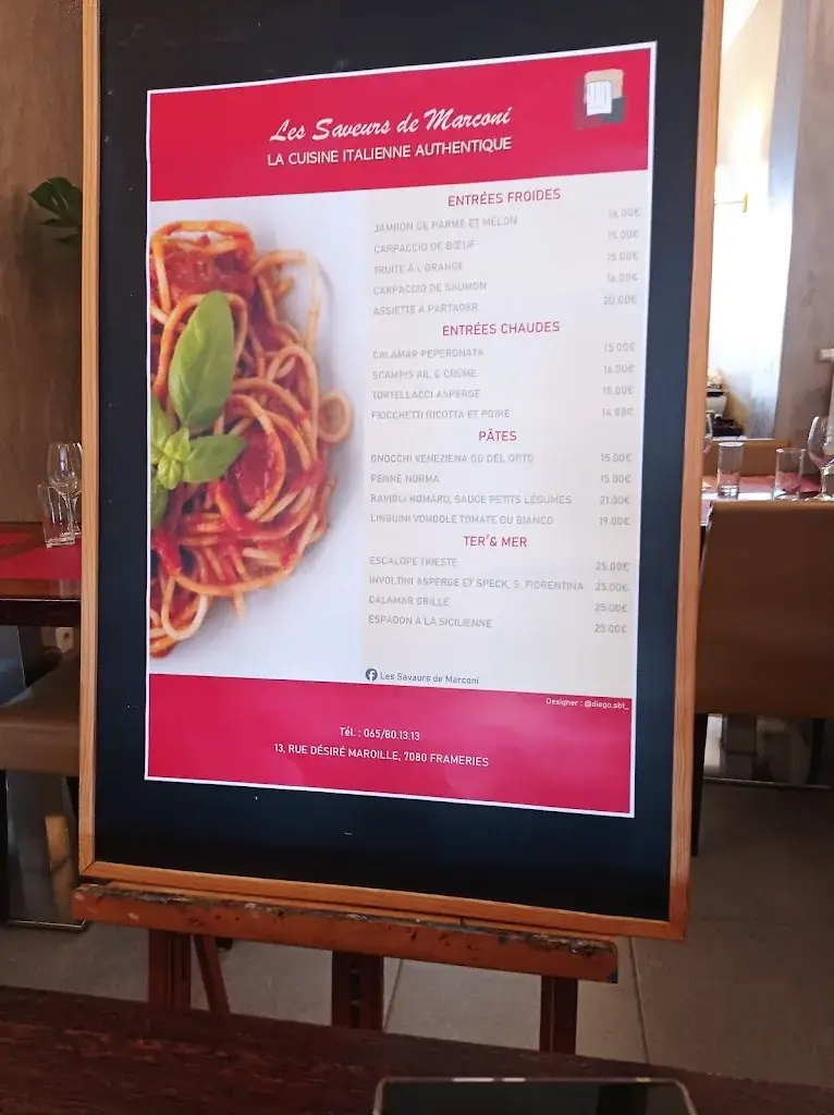 Menu_Les Saveurs de Marconi_Frameries_image_1