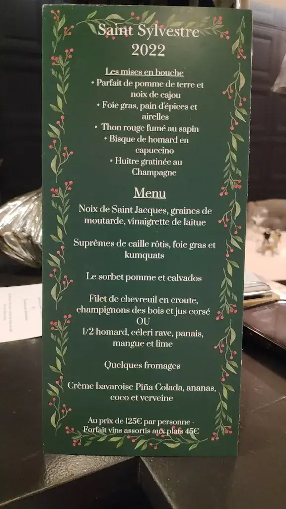 Menu_La Table du Tribeca_Gerpinnes_image_1