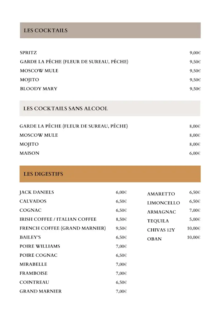 Menu_Hotel de la Poste GEDINNE_Gedinne_image_3