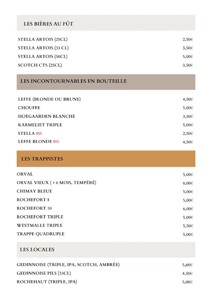 Menu_Hotel de la Poste GEDINNE_Gedinne_image_4