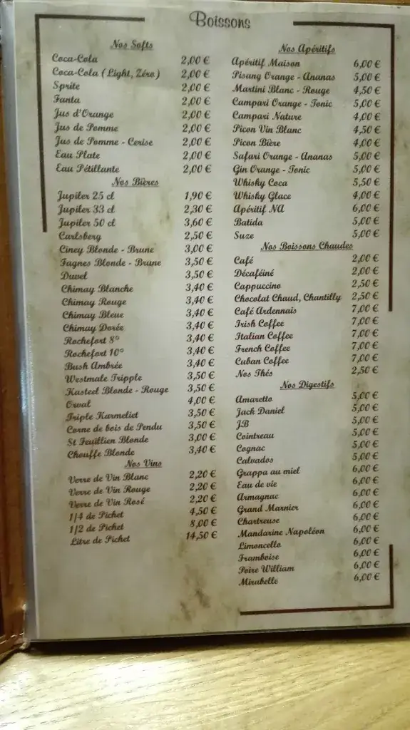 Menu_Le Relais des 3 Frères_Gedinne_image_3