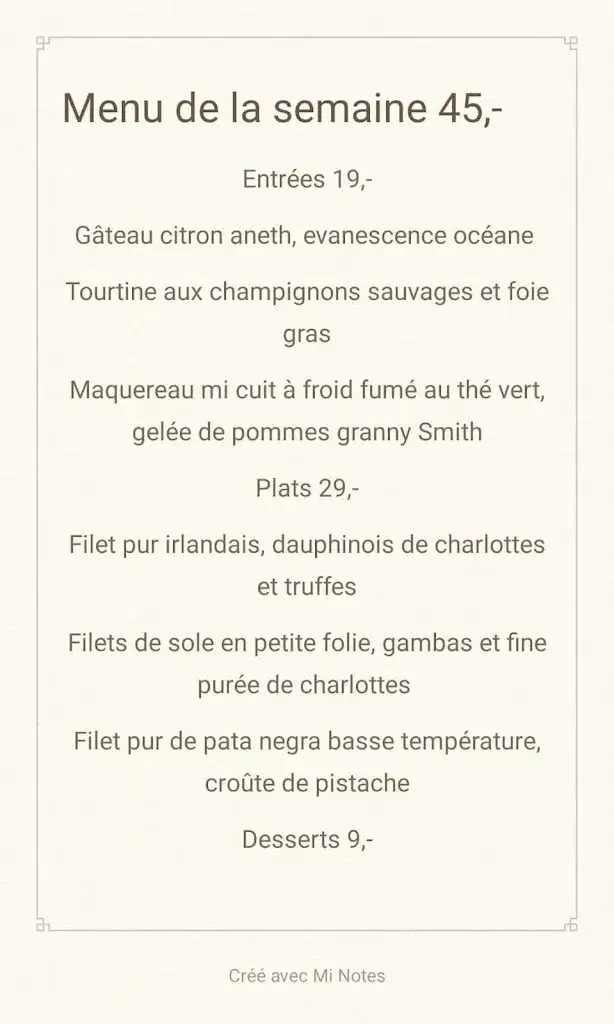 Menü_Chez laurelie_Grez-Doiceau_Bild_2