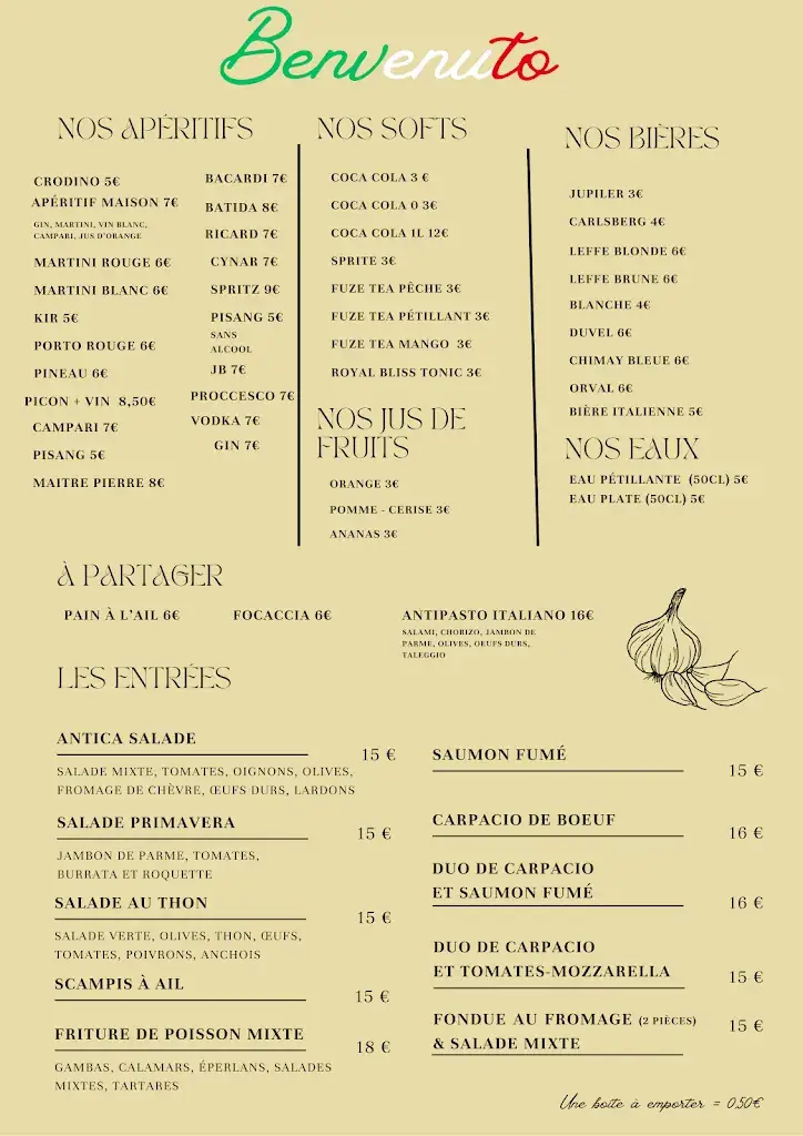 Menu_L'Antica Trattoria Chez Stefano_Gesves_image_4