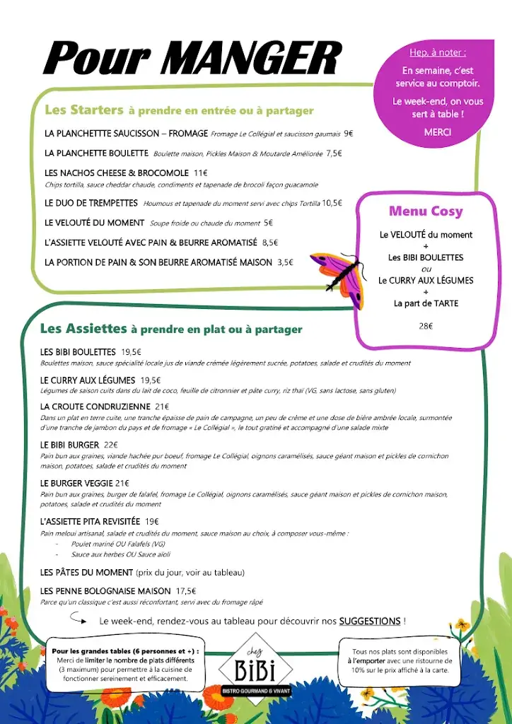 Menu_Chez Bibi | Bistro-resto gourmand et vivant_Gesves_image_1