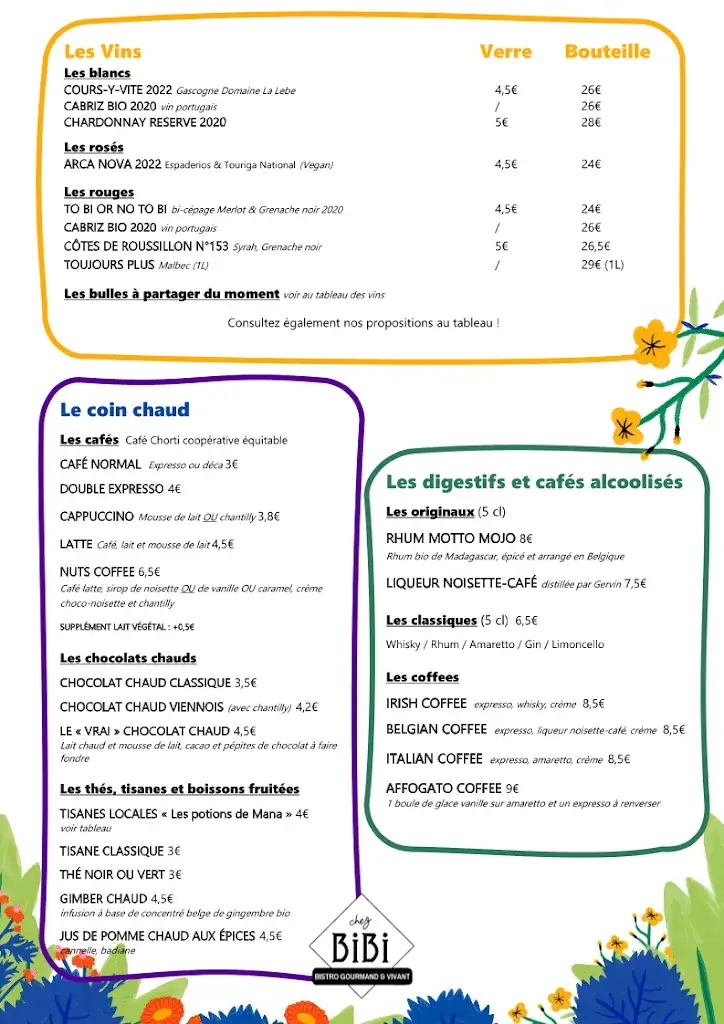 Menu_Chez Bibi | Bistro-resto gourmand et vivant_Gesves_image_2