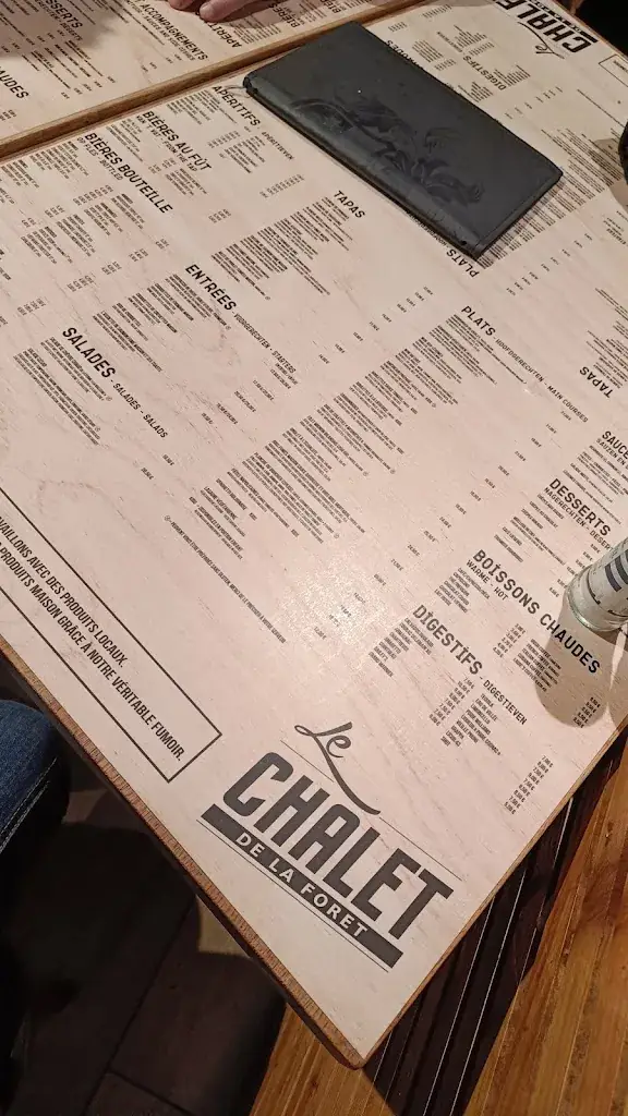 Menu_Le chalet De La Foret_Genappe_image_4