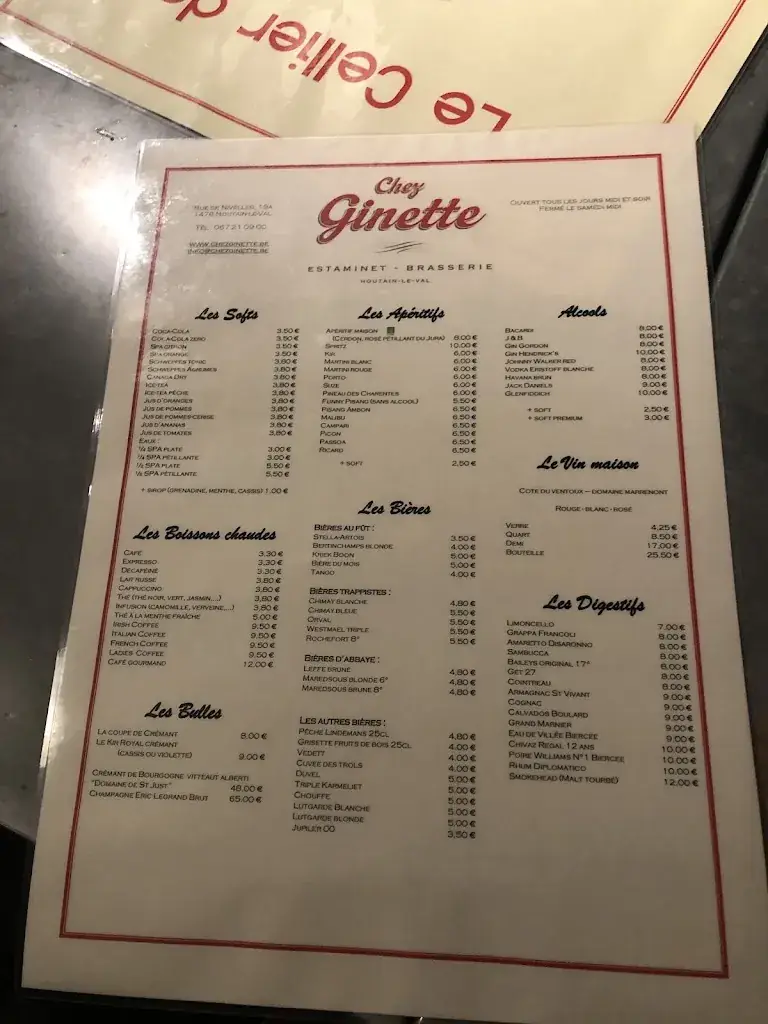 Menu_Chez Ginette_Genappe_image_1